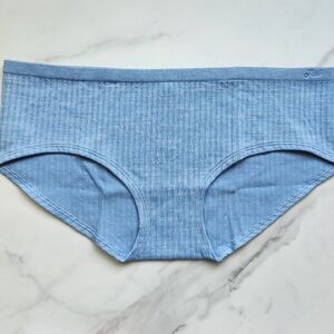 NWT PINK VICTORIA'S SECRET SEAMLESS RIB HIPHUGGER PANTY IN REGATTA BLUE SIZE EXT